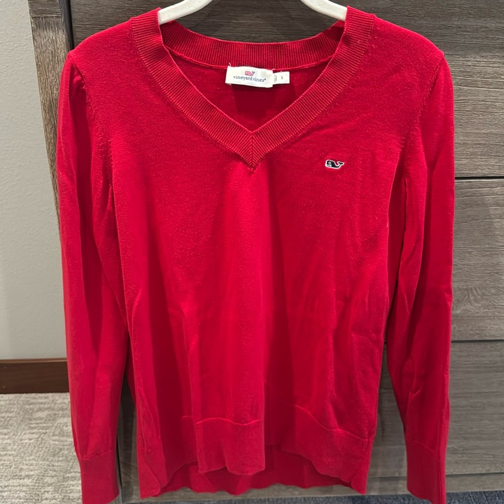 Vineyard Vines Red Sweater size small